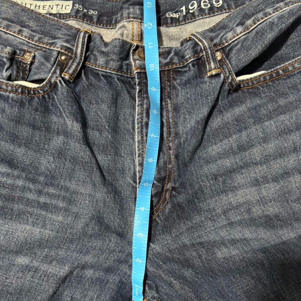 Gap 1969 Authentic Straight Leg Jeans 35x30 EUC - Picture 7 of 7